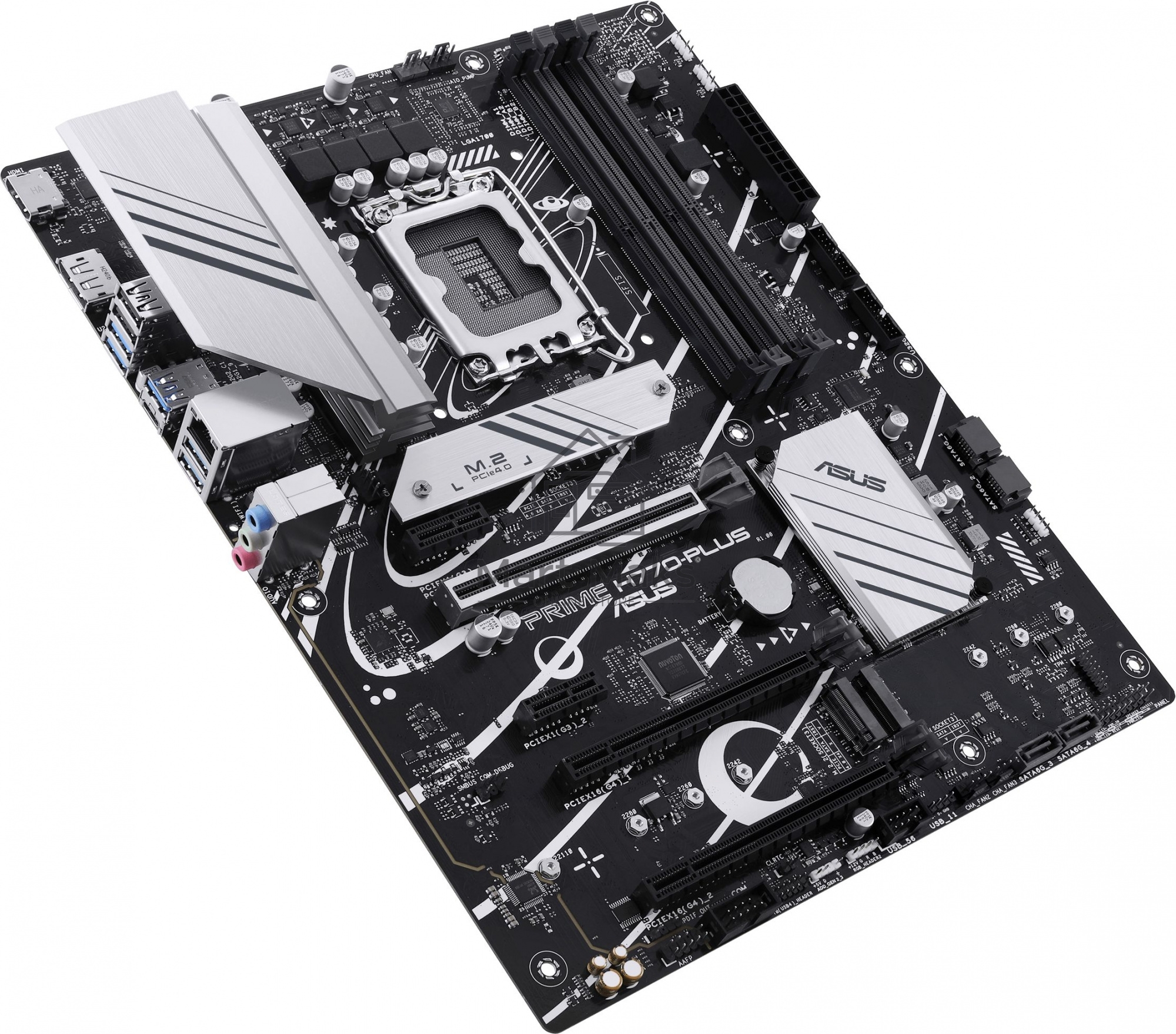 Материнская плата ASUS PRIME H770-PLUS, LGA 1700, Intel H770, 4xDDR5, 4xSATA, 3xM.2 PCIe 4.0 x4, 1xPCIe 5.0 x16, 2xPCIe 4.0 x4, 1xHDMI, 1xDP, 1xUSB-C 3.2 Gen 2, 2xUSB 3.2 Gen 2, 3xUSB 3.2 Gen 1, 1x 2.5Gb LAN, 3x3.5 мм, 7.1, ATX