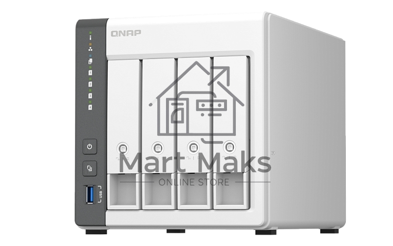 Сетевое хранилище NAS Qnap D4 (REV. C) 4-bay настольный Cortex-A55 RK3568B2