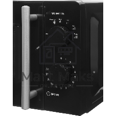 Микроволновая печь WILLZ MOS-1706MB черный, 17 л, 700 Вт, переключатели — поворотный механизм