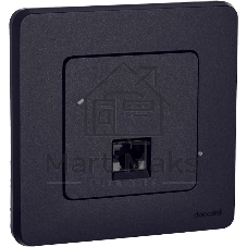 Информационная розетка RJ 45 - категория 5e - UTP - INSPIRIA - антрацит