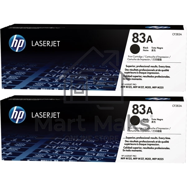 Картридж лазерный двойная упаковка Hewlett-Packard HP 83A CF283AD черный для LaserJet Pro MFP M125/M127 2 х 1500стр.