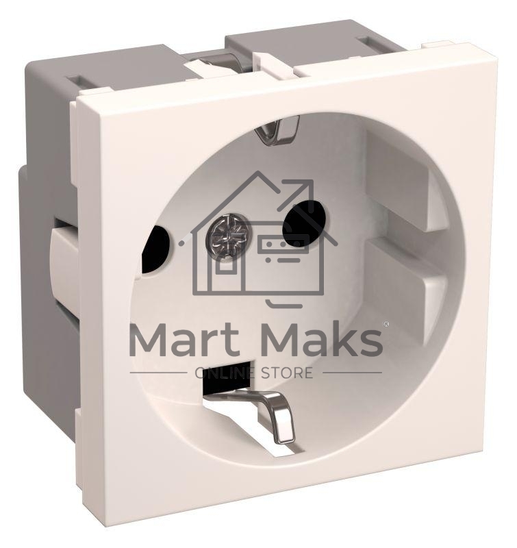 Розетка Iek (CKK-40D-RSZB2-K01-K) РКС-20-30-П-К Розетка с з/к 2к (на 2 модуля) ПРАЙМЕР белая