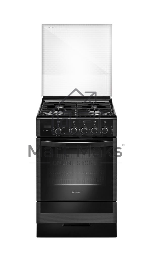 Плита газовая Gefest ПГ 5300-03 0046 черный, конфорок 4 шт, духовка 52 л, 50 см x 85 см x 58.5 см