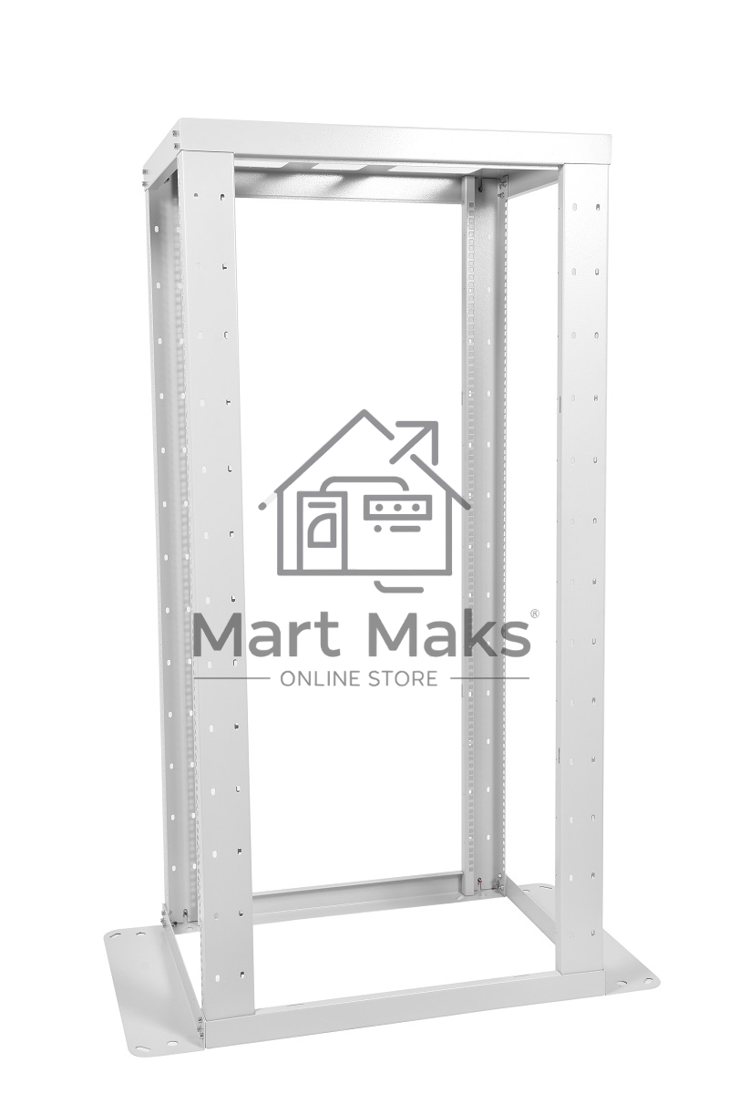 Стойка двухрамная ЦМО СТК-С-42.2.750 42U 560ммX1035мм направл.закл.гайки 400кг серый