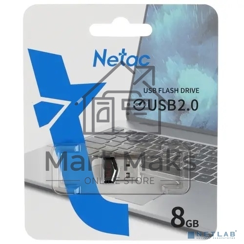 Флешка USB R/W R/W Netac 8Gb UM81 NT03UM81N-008G-20BK USB2.0 черный