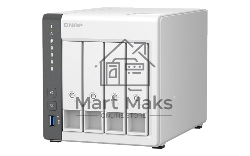 Сетевое хранилище NAS Qnap D4 (REV. C) 4-bay настольный Cortex-A55 RK3568B2