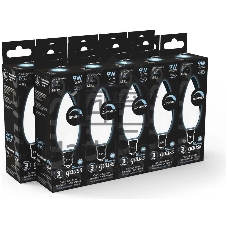 Лампа светодиодная Gauss Filament 103201209-D 9Вт цок.: E14 свеча 220B св. свеч. белый нейт. (упак.: 10 шт)