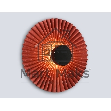 Настенный светильник Ambrella light LH72653 BK/RD черный/красный 6W 3000K D300*100