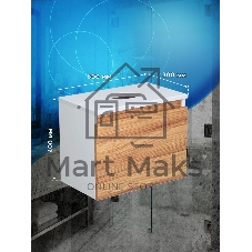 Тумба подвесная под раковину Bau Dream Blackwood 50, 1 ящик