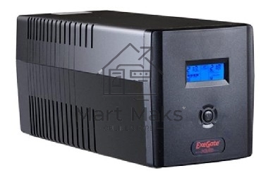 Источник бесперебойного питания ExeGate EP212519RUS SpecialPro Smart LLB-1000.LCD.AVR.4SH.RJ.USB <1000VA, Black, 4 евророзетки, USB>