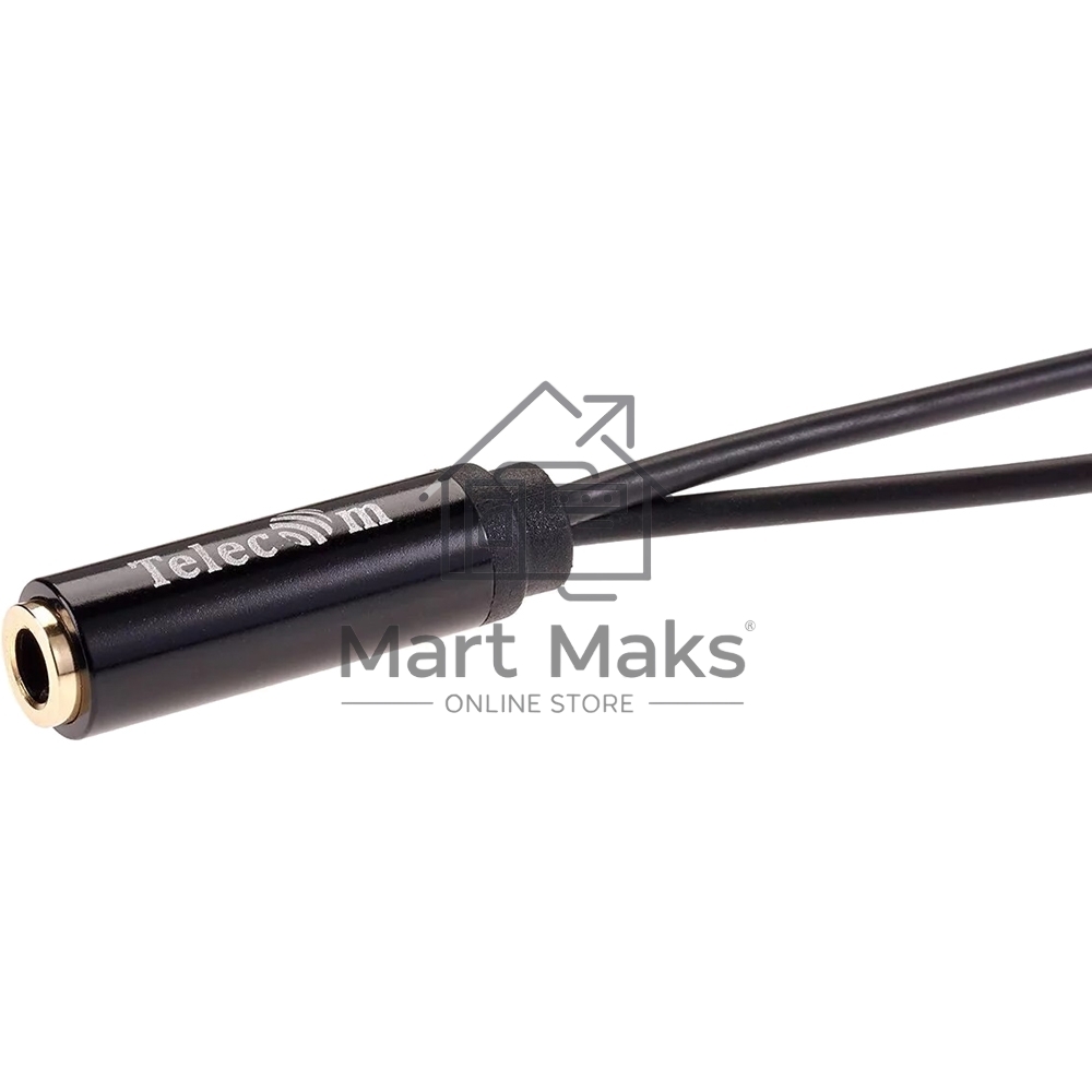 Кабель-адаптер 2*3.5ST(M)/3.5 ST(F), 0.2м, Telecom PRO <TAV205M-0.2M>