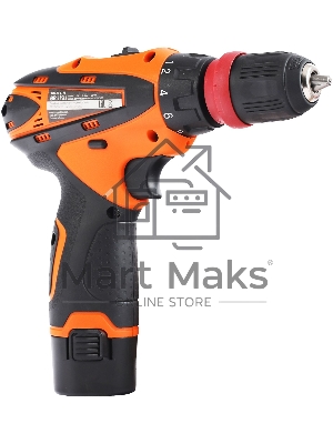 Дрель-шуруповерт Patriot BR 115Li, Аккумуляторная, 16В, 2 АКБ, Кейс