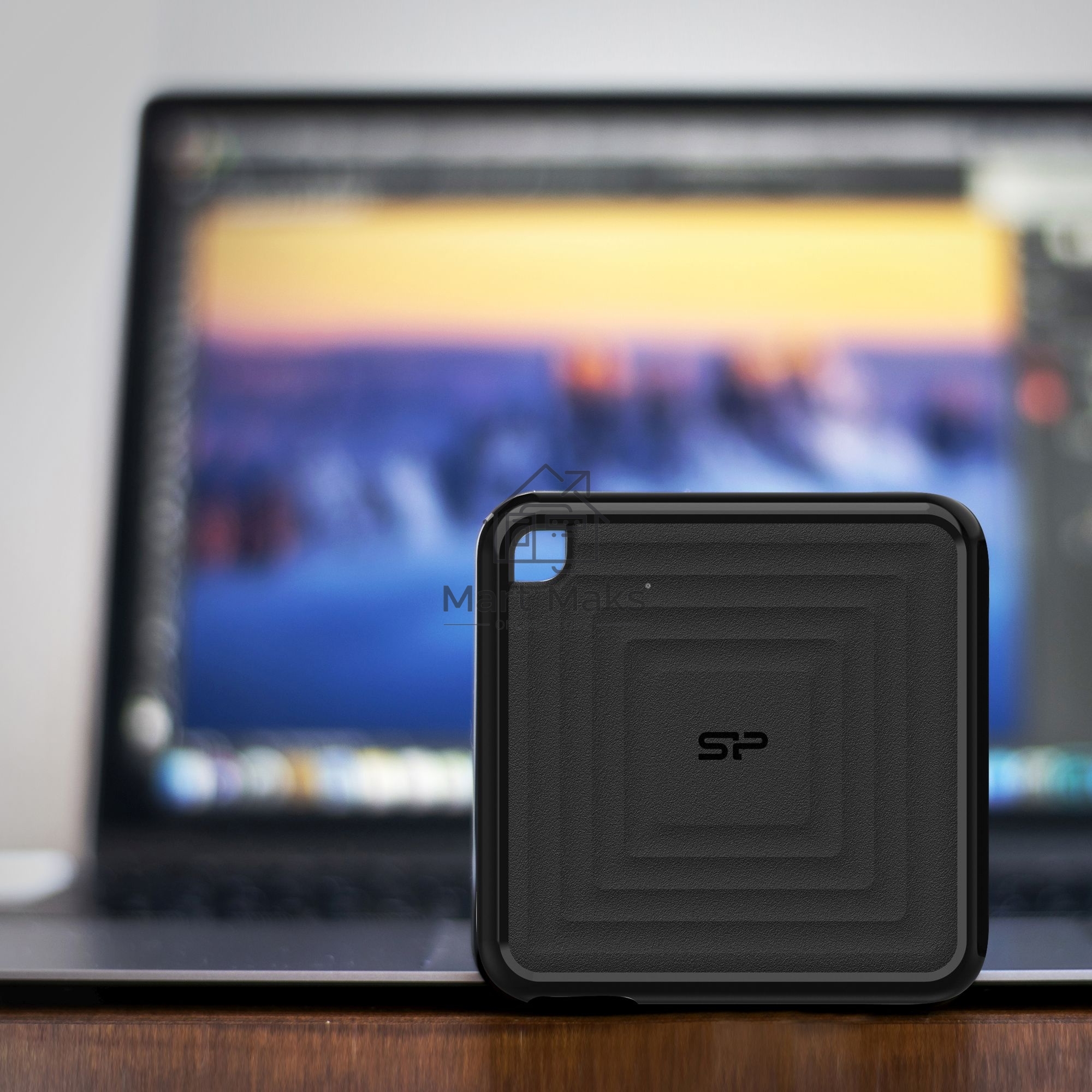 Внешний SSD 2TB Silicon Power PC60, External, USB 3.2 Type-C R/W - 540/500 MB/s черный
