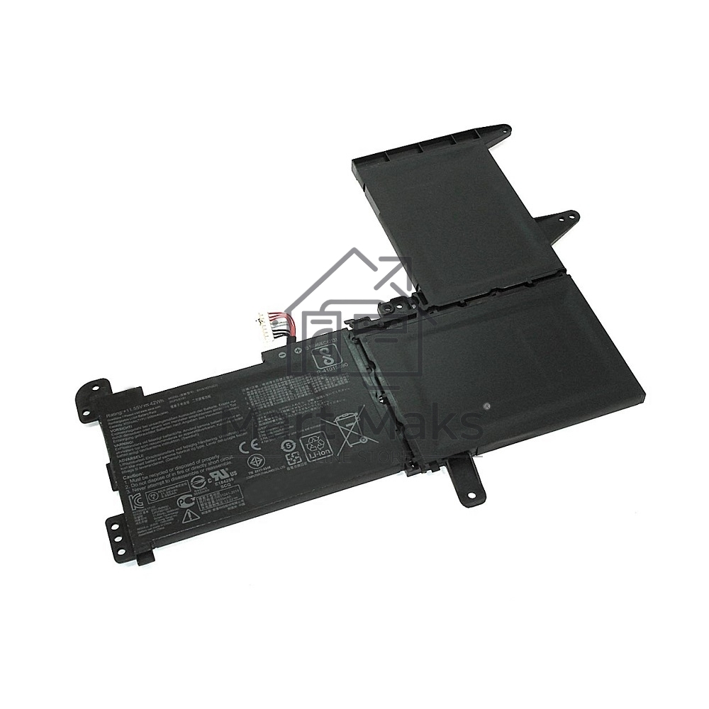 Аккумуляторная батарея для ноутбука Asus X510 S510 11.52V 42Wh черный