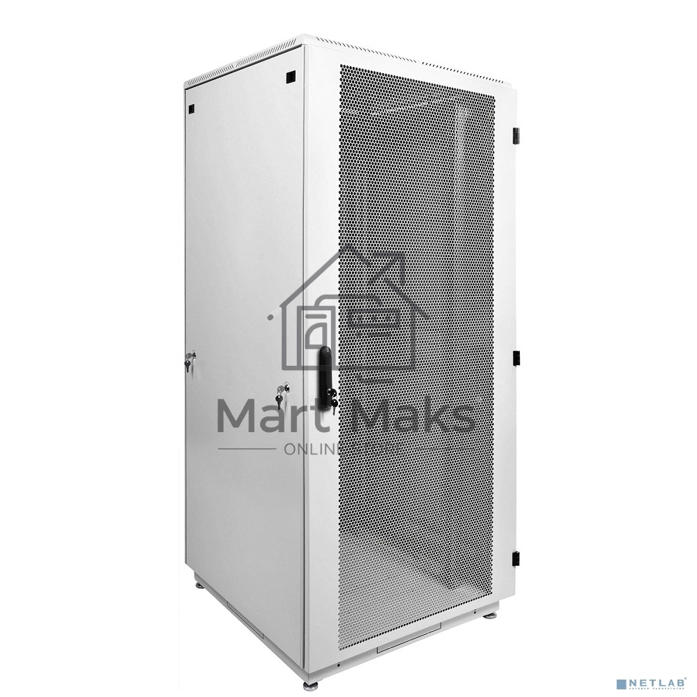 Шкаф коммутационный ЦМО ШТК-М-42.8.8-4ААА 42U 800x820мм пер.дв.перфор. задн.дв.стал.лист 2 бок.пан. 500кг белый