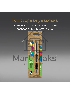 Ручка перьевая Parker Jotter Originals F60 (CW2096430) Black CT M сталь нержавеющая блистер
