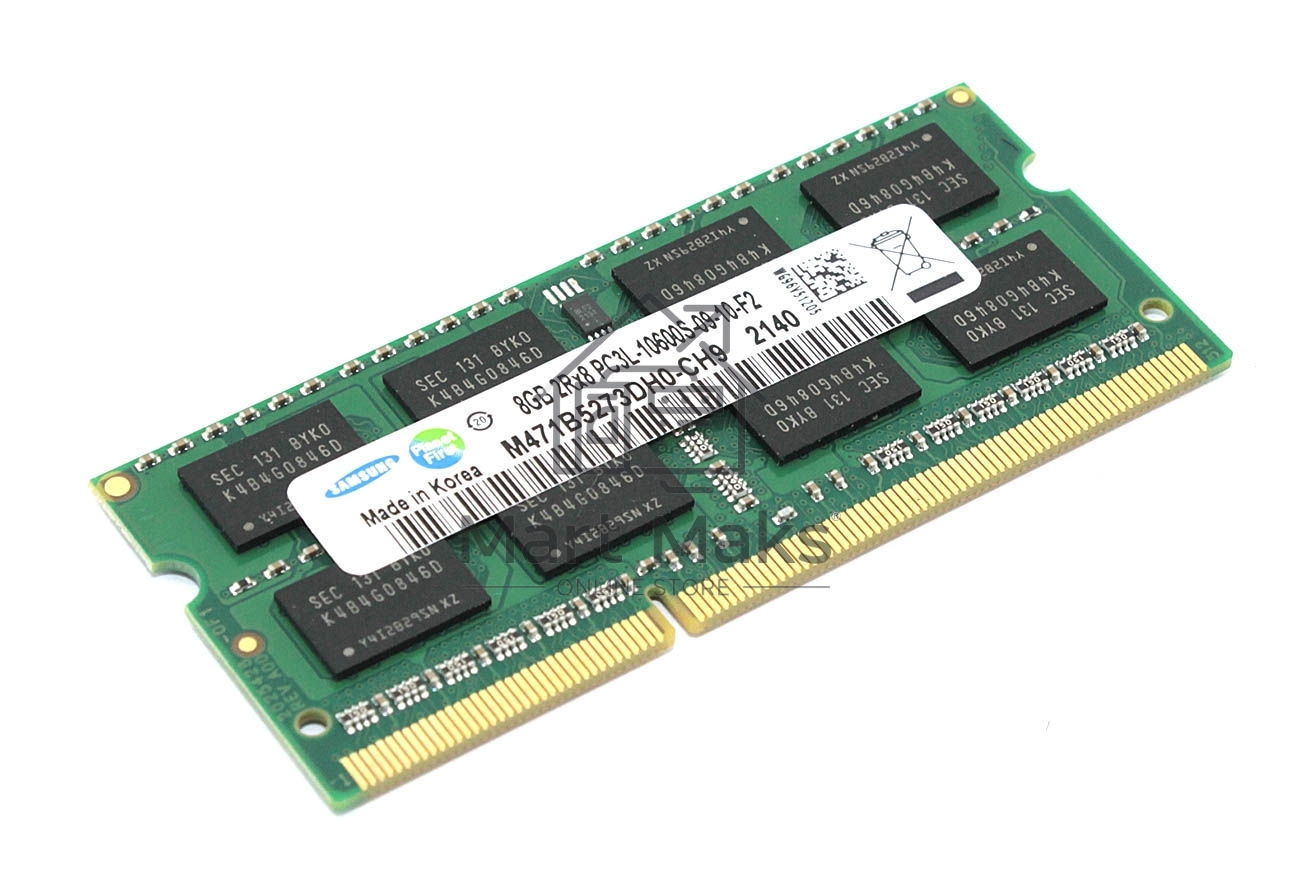 Оперативная память Samsung, DDR3L, 8Gb (1x8 Gb), 1333 MHz, CL9, SO-DIMM