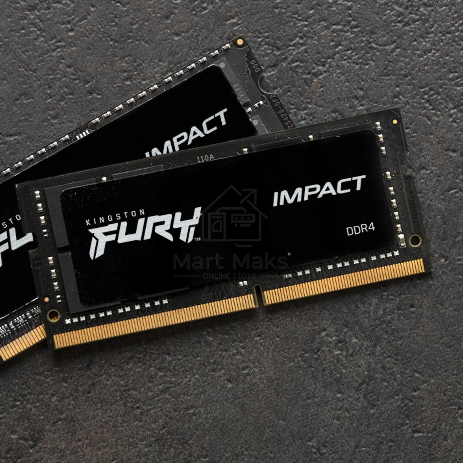 Оперативная память Kingston Fury Impact, DDR5, 16GB (1x16GB), 6400MHz, CL38, ECC, SO-DIMM, с радиатором, черный