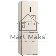 Холодильник LG GC-B459AEMW бежевый двухкамерный 234/110л морозилка снизу, No Frost