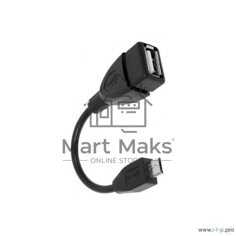 Кабель Rexant (18-1181) USB кабель OTG mini USB на USB шнур 0.15M черный