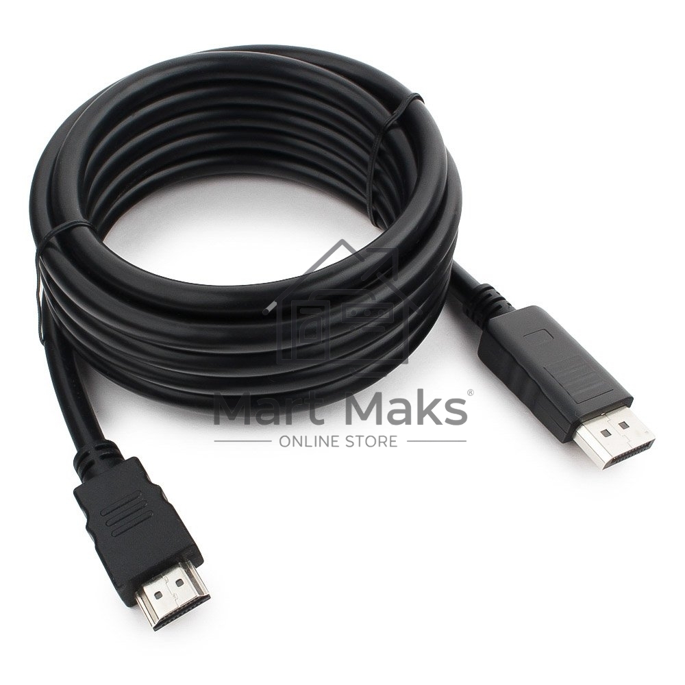 Кабель DisplayPort-HDMI Gembird/Cablexpert 3м, 20M/19M, черный, экран, пакет(CC-DP-HDMI-3M)