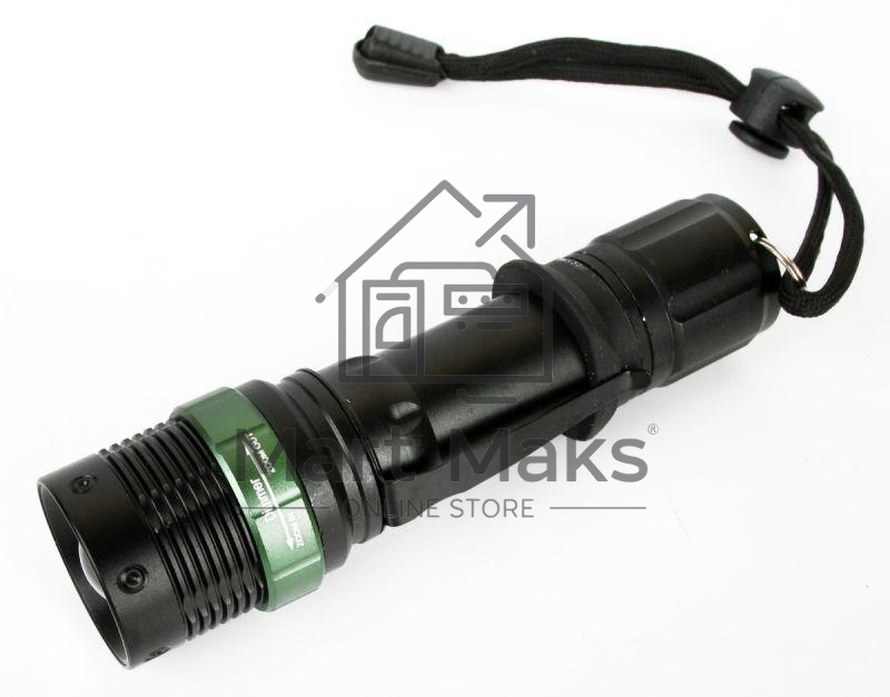 Фонарь Ultraflash E142акку. 220В, черн., CREE 3 ватт, фокус, 3 реж., 18650, пласт. бокс 12187