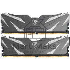 Оперативная память NETAC, DDR4, 16GB (2x8GB), 3200MHz, CL16, DIMM, с радиаторами, черный
