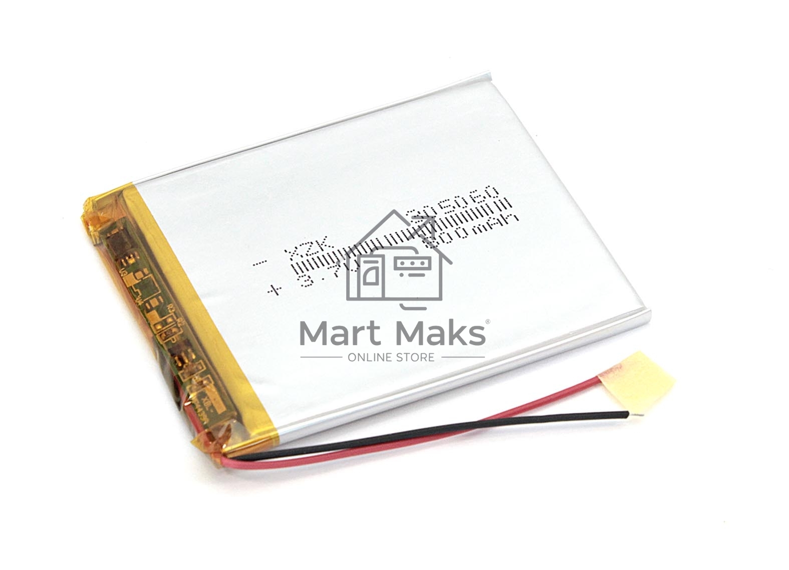 Аккумулятор Li-Pol (батарея) 3*50*60мм 2pin 3.7V/800mAh