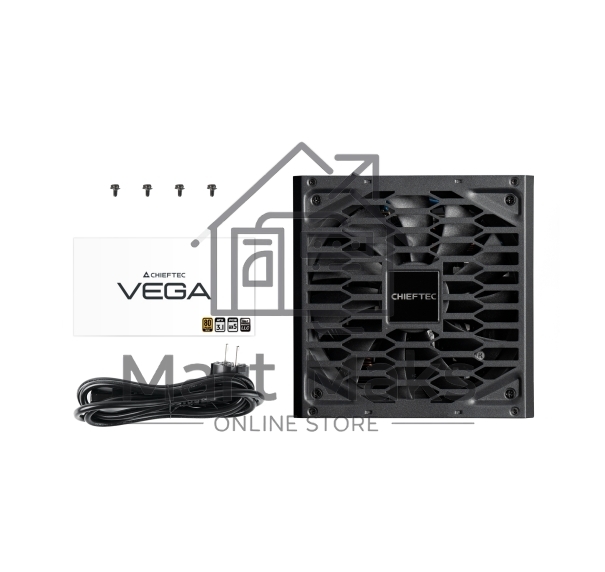 Блок питания Chieftec Vega PPG-850-S, 850Вт, 80 PLUS Gold, 135мм, черный