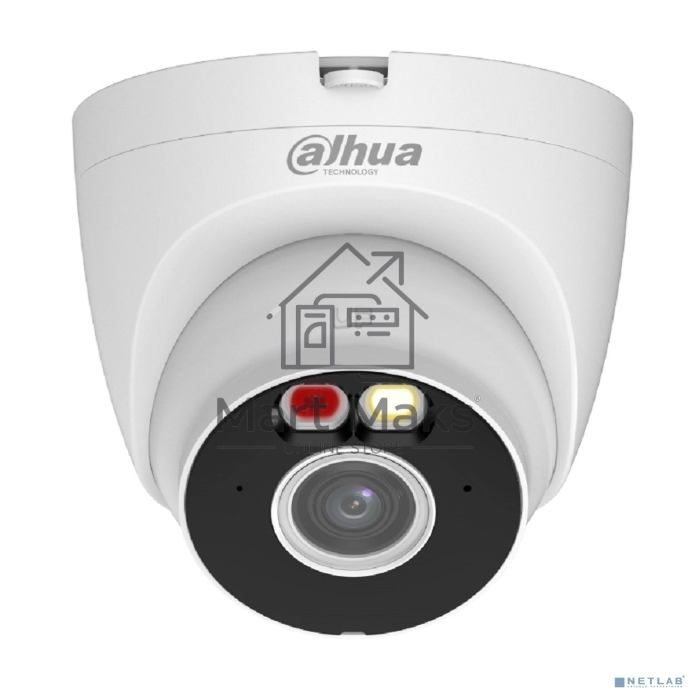 Камера видеонаблюдения IP Dahua DH-IPC-T3AP-PV-0280B Wi-Fi 2.8-2.8мм цв.