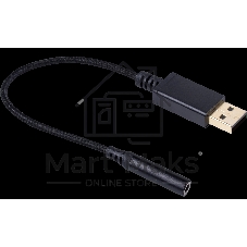 Гарнитура Redragon Diomedes чёрный/красный, проводная, USB / mini jack 3.5 мм