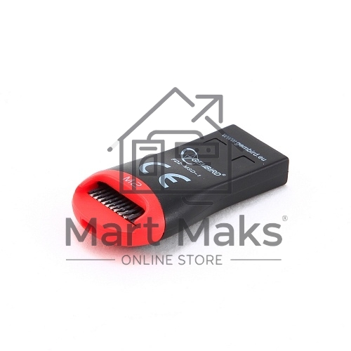 Картридер внешний USB2.0 Gembird, для считывания MicroSD карт, блистер