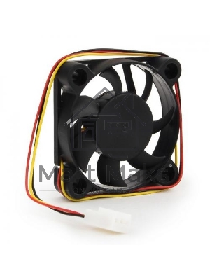 Вентилятор для корпуса Gembird D50SM-12AS черный, 50 мм, 4500 об/мин, 24 дБ, 3 pin