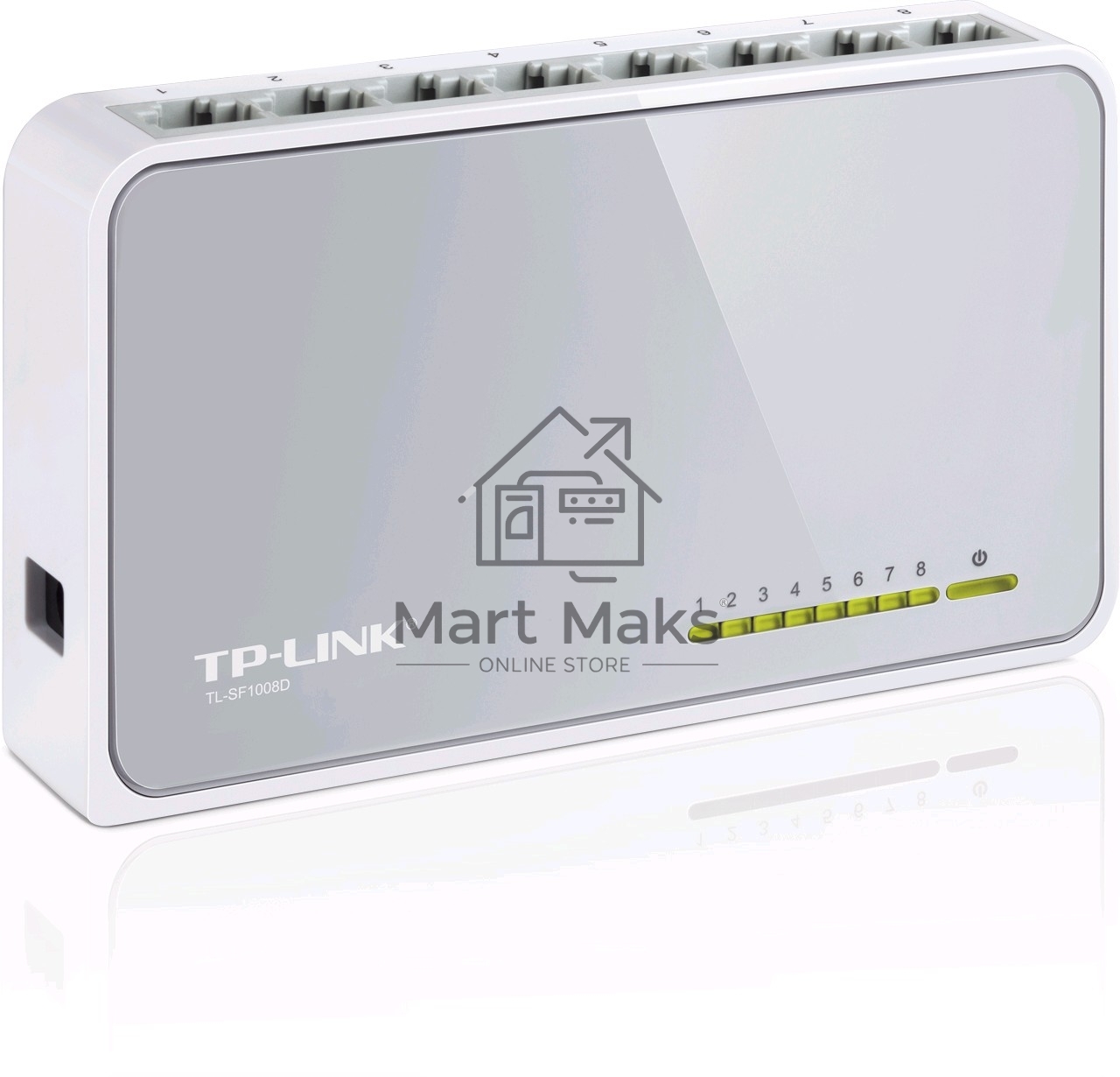 Коммутатор TP-Link SOHO TL-SF1008D Коммутатор 8-port 10/100M mini Desktop Switch, 8 10/100M RJ45 ports, Plastic case