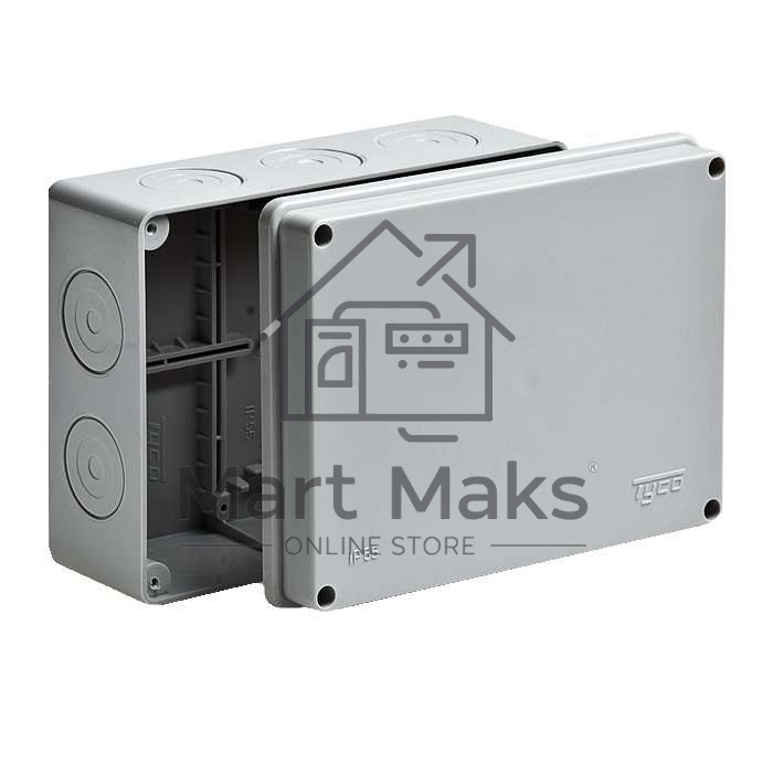 Коробка распр. ОП 200х140х75 IP55 без герм. Рувинил 67056