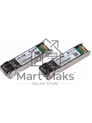 Комплект из двух SFP+ модулей Mikrotik XS+2733LC15D SFP/SFP+/SFP28 modules 1/10/25G 15km 1270nm + 1330nm