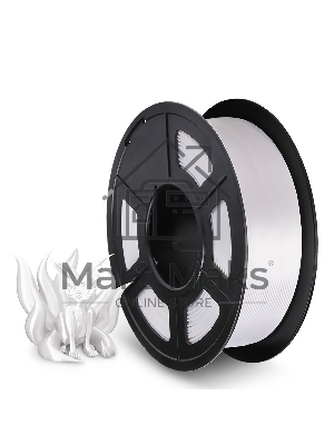Филамент NVPrint Silk PLA+ White для 3D печати диаметр 1.75мм длина 330 метров масса 1 кг