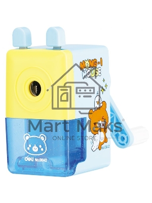 Точилка для карандашей механическая Deli E0642, 1 отверстие, пластик, ассорти