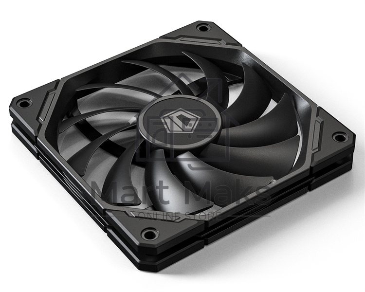 Вентилятор для корпуса ID-Cooling TF-12015-K черный, 120 мм, 2200 об/мин, 32.3 дБ, 4 pin