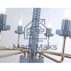 Люстра Ambrella light LH53126/8 GD/WH/GB золото/белый/серо-синий 13W 3000K D720*1120