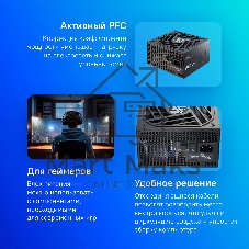 Блок питания Sea Sonic Focus GX-750 V4, 750Вт, 80+ Gold, 120мм, модульный, черный