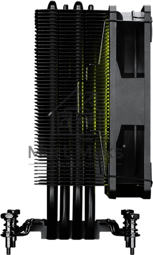 Кулер для процессора MSI Mag Corefrozr AA13 ARGB Soc-AM5/AM4/1700/1851 черный 3-pin 30.11dB Al+Cu 240W Ret (306-7ZWHA11-L80)