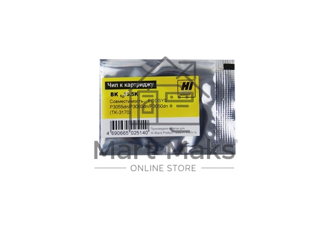 Чип Hi-Black к картриджу Kyocera ECOSYS P3055dn/P3060dn/P3050dn (TK3170), Bk, 15,5K