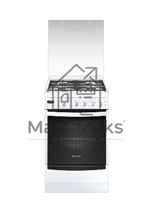 Плита газовая Gefest ПГ 5100-03 0002 белый, конфорок 4 шт, духовка 52 л, 50 см x 85 см x 58.5 см