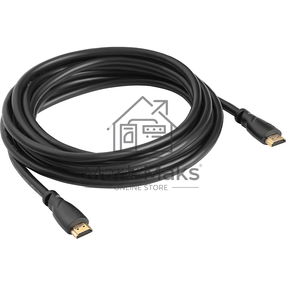 Кабель GCR Premium 1.8m HDMI 2.0, HDR, Ultra HD 4K60 Hz/ 5K30Hz, 3D, Ethernet 18.0 Гбит/с, OD8.0mm, 28/26 AWG, черный