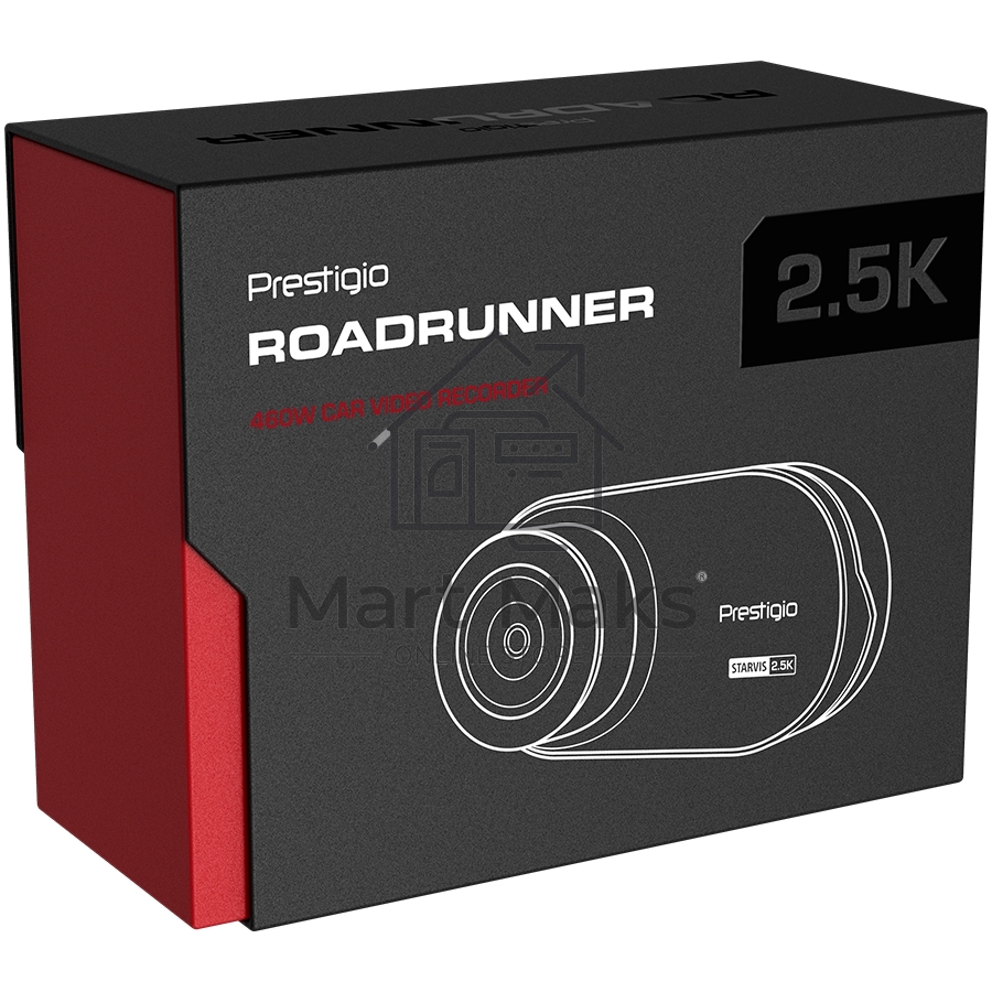 Видеорегистратор Prestigio RoadRunner 460W, 3.0'' IPS (854x480) touch screen display, WQHD 2.5K 2560x1440@30fps, Mstar SSC8629Q, 5 MP CMOS Sony Starvis IMX335 image sensor, 5 MP camera, 140° Viewing Angle, Wi-Fi, USB Type-C, Supercapacitor, Night Vision, 
