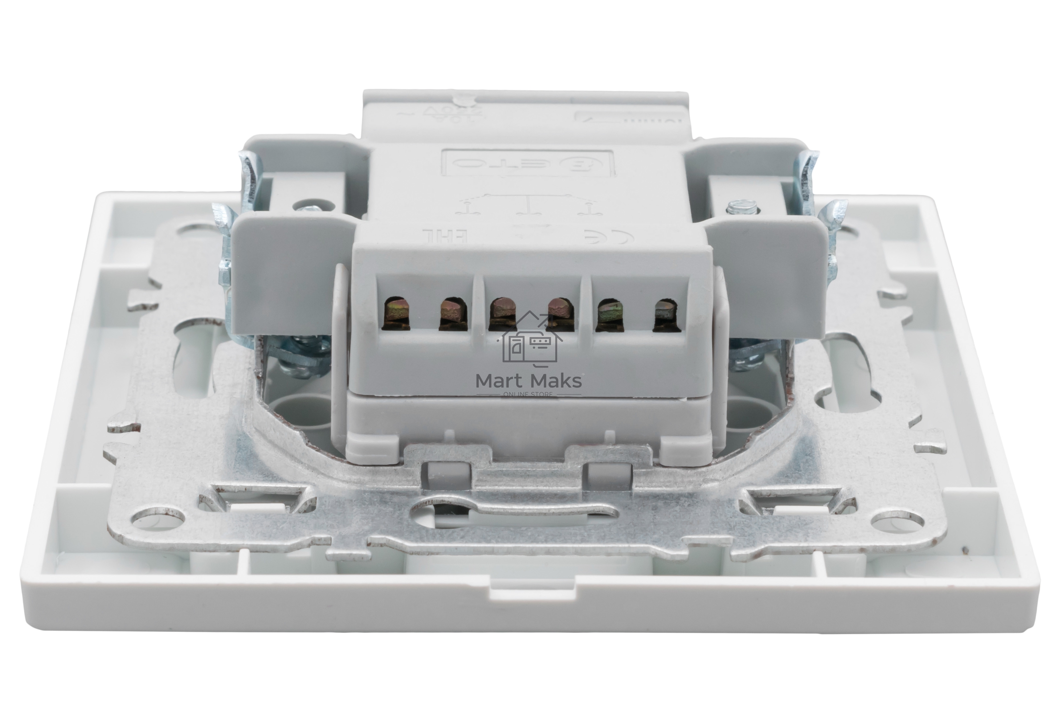 Выключатель 3-кл. СП Минск 10А бел. Basic EKF ERV10-024-10