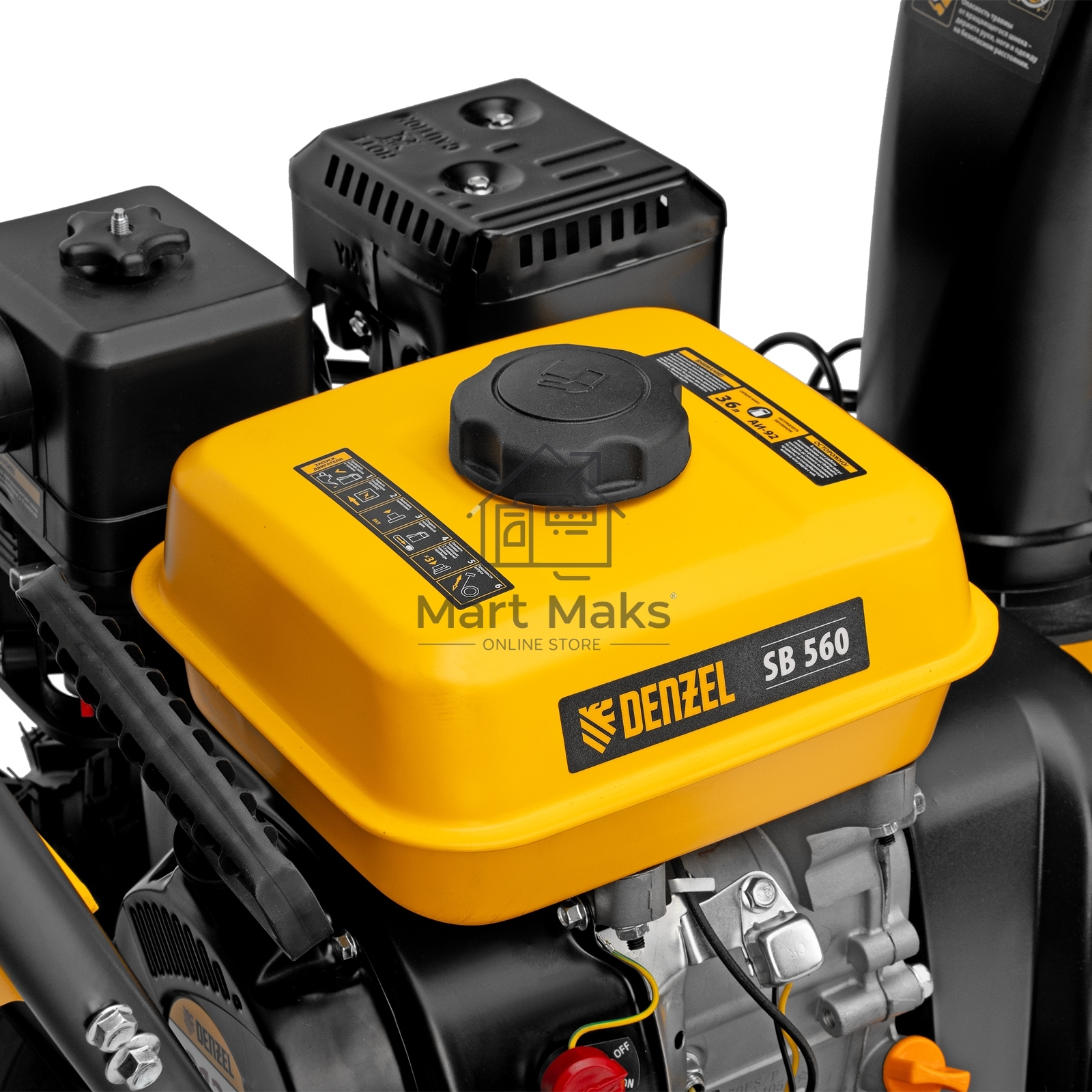 Бензиновая снегоуборочная машина SB 560, 212cc, ручной старт Denzel