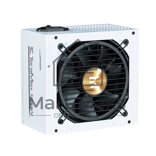 Блок питания Zalman TeraMax II WH Retai (ZM1200-TMX2 WH), 1200Вт, 80 PLUS Gold, 120мм, модульный, белый