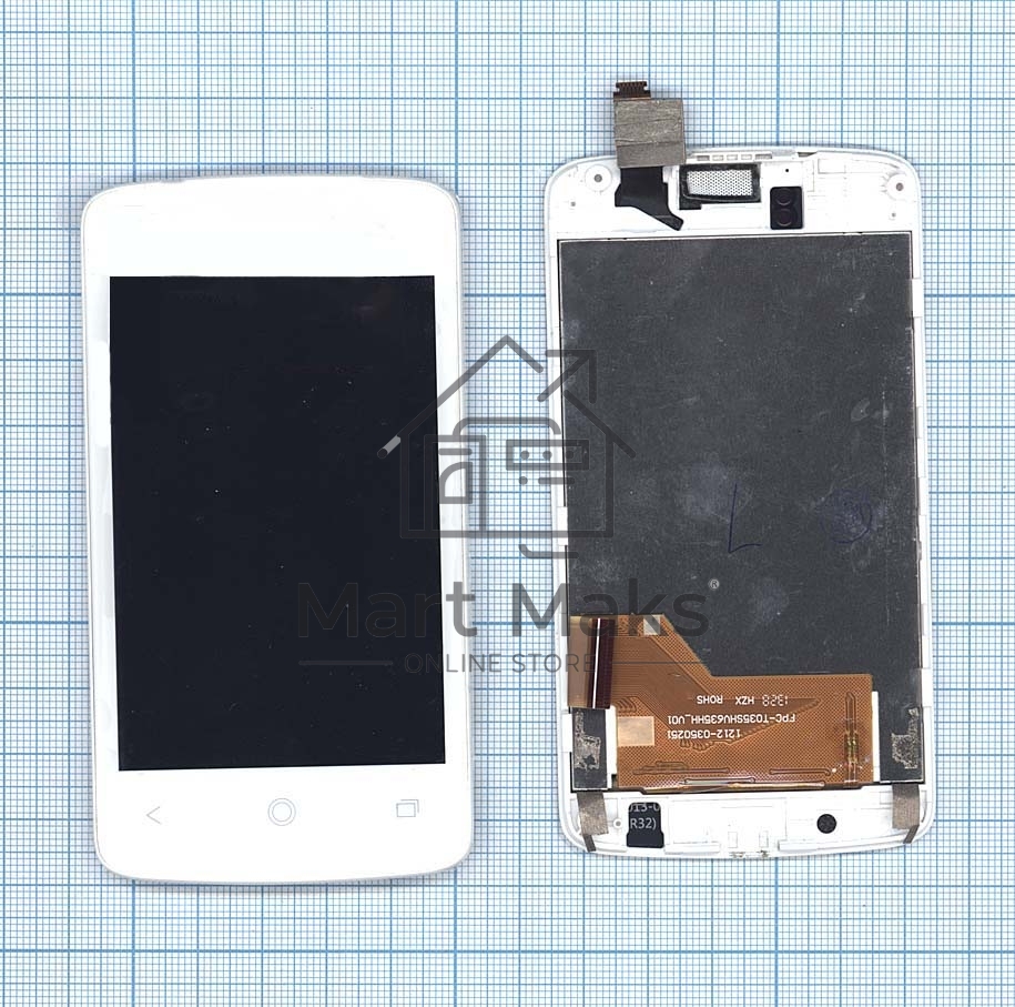 Дисплей для Acer Liquid Z3 Z130 белый